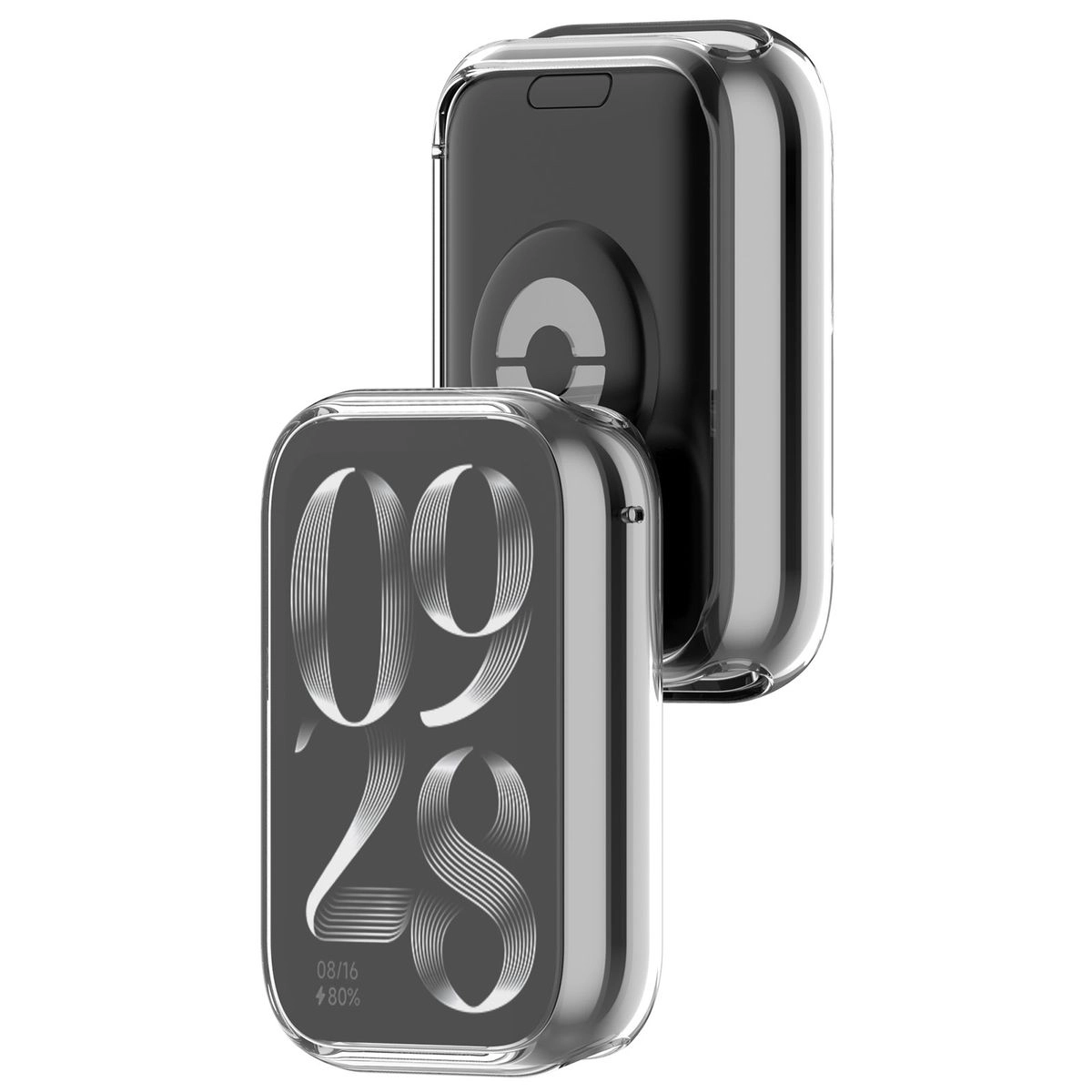 Nakładka na tarczę Bizon Felipe do Xiaomi Smart Band 8 Pro Przezroczysty