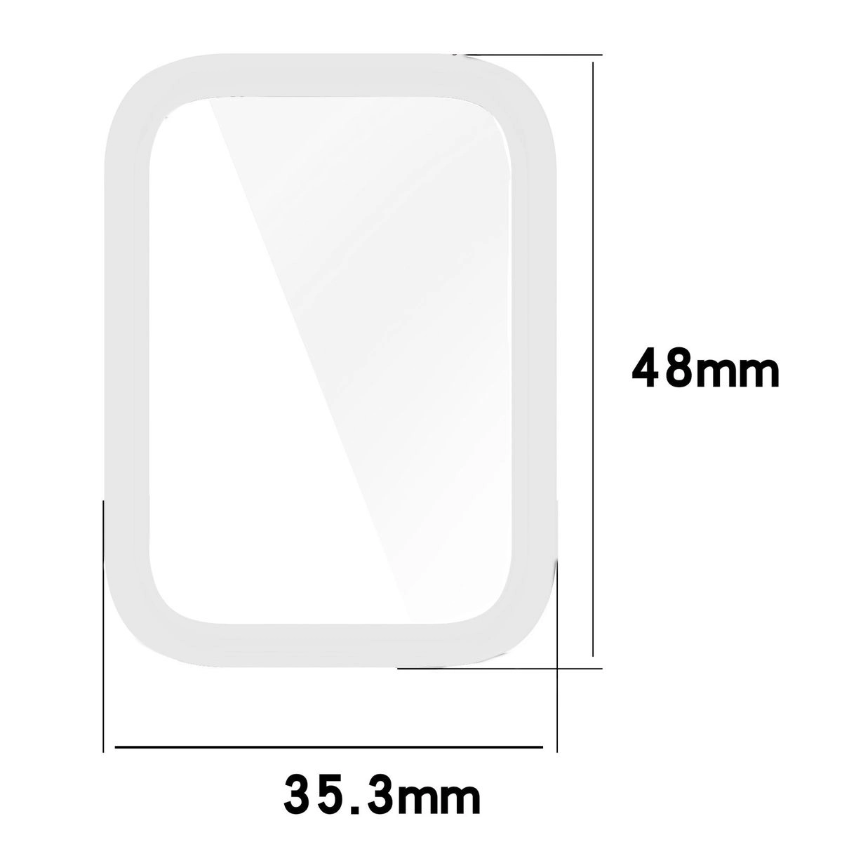Nakładka na tarczę Bizon Felipe do Xiaomi Smart Band 8 Pro Przezroczysty