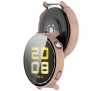 Nakładka na tarczę Bizon ze szkłem do Huawei Watch GT 5 41mm Różowy