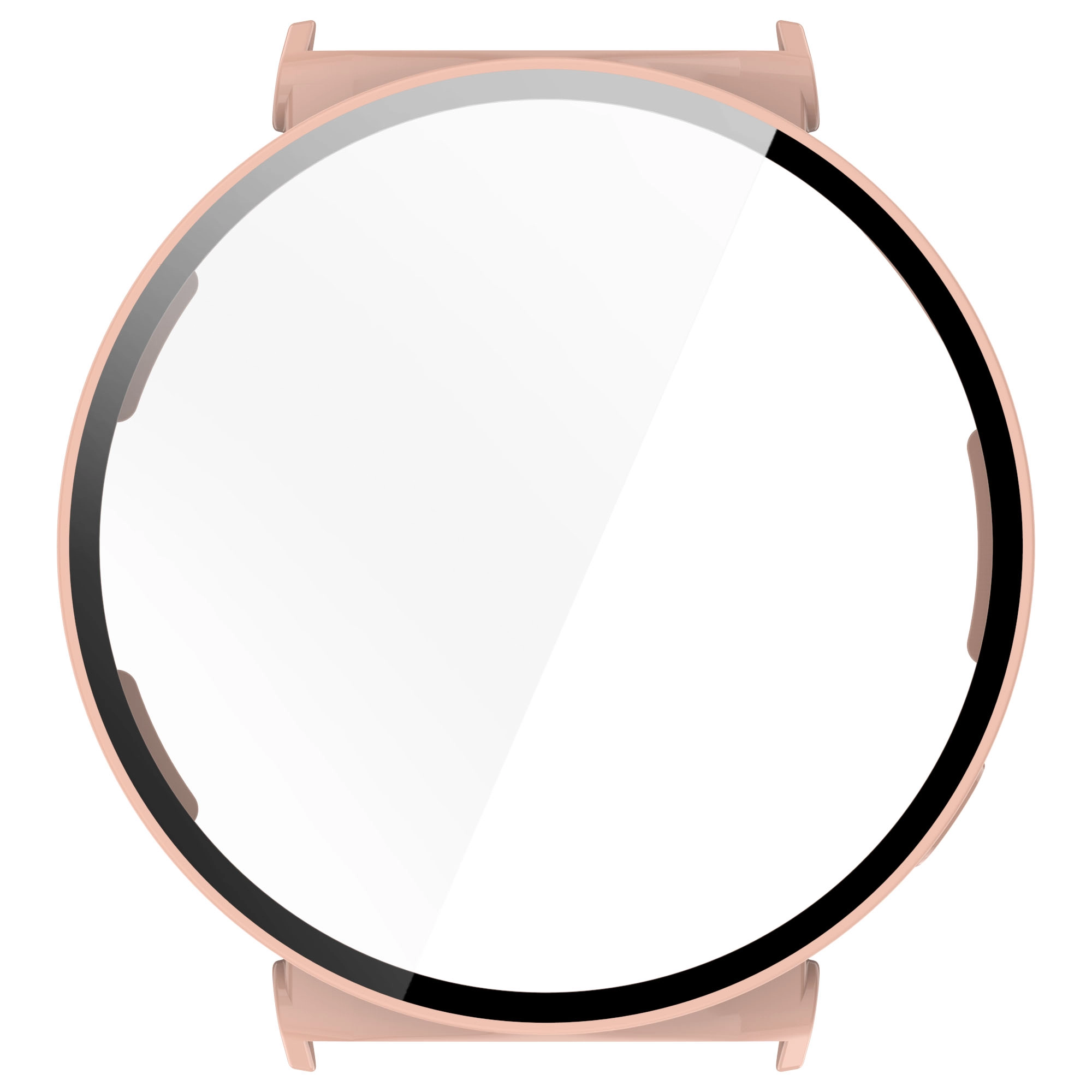 Nakładka na tarczę Bizon ze szkłem do Huawei Watch GT 5 41mm Różowy