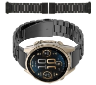 Bizon ze stali nierdzewnej Aura QuickFit 20mm Czarny