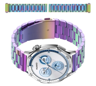 Bransoleta Bizon ze stali nierdzewnej Aura QuickRelease 22mm Tęczowy