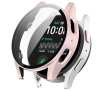 Nakładka na tarczę Bizon ze szkłem do Galaxy Watch 7 44mm Satynowo-różowy