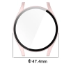 Nakładka na tarczę Bizon ze szkłem do Galaxy Watch 7 44mm Satynowo-różowy