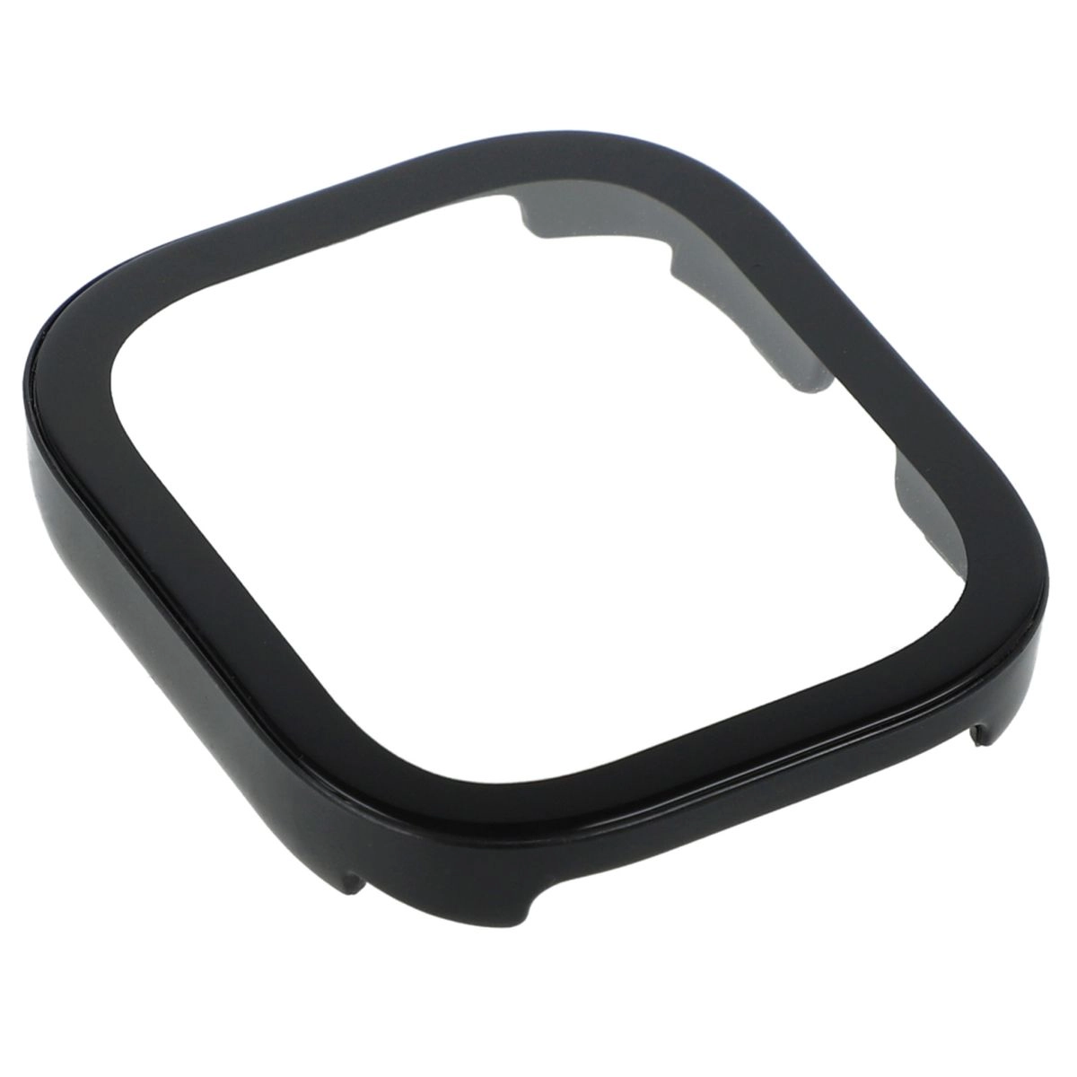 Nakładka na tarczę Bizon ze szkłem do Xiaomi Redmi Watch 4 Czarny