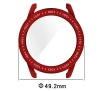 Nakładka na tarczę Bizon Felipe do Xiaomi Watch S3 47mm Czerwone