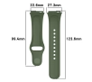 Pasek Bizon Strap Watch Dots do Xiaomi Redmi Watch 3 Active Ciemno-zielony