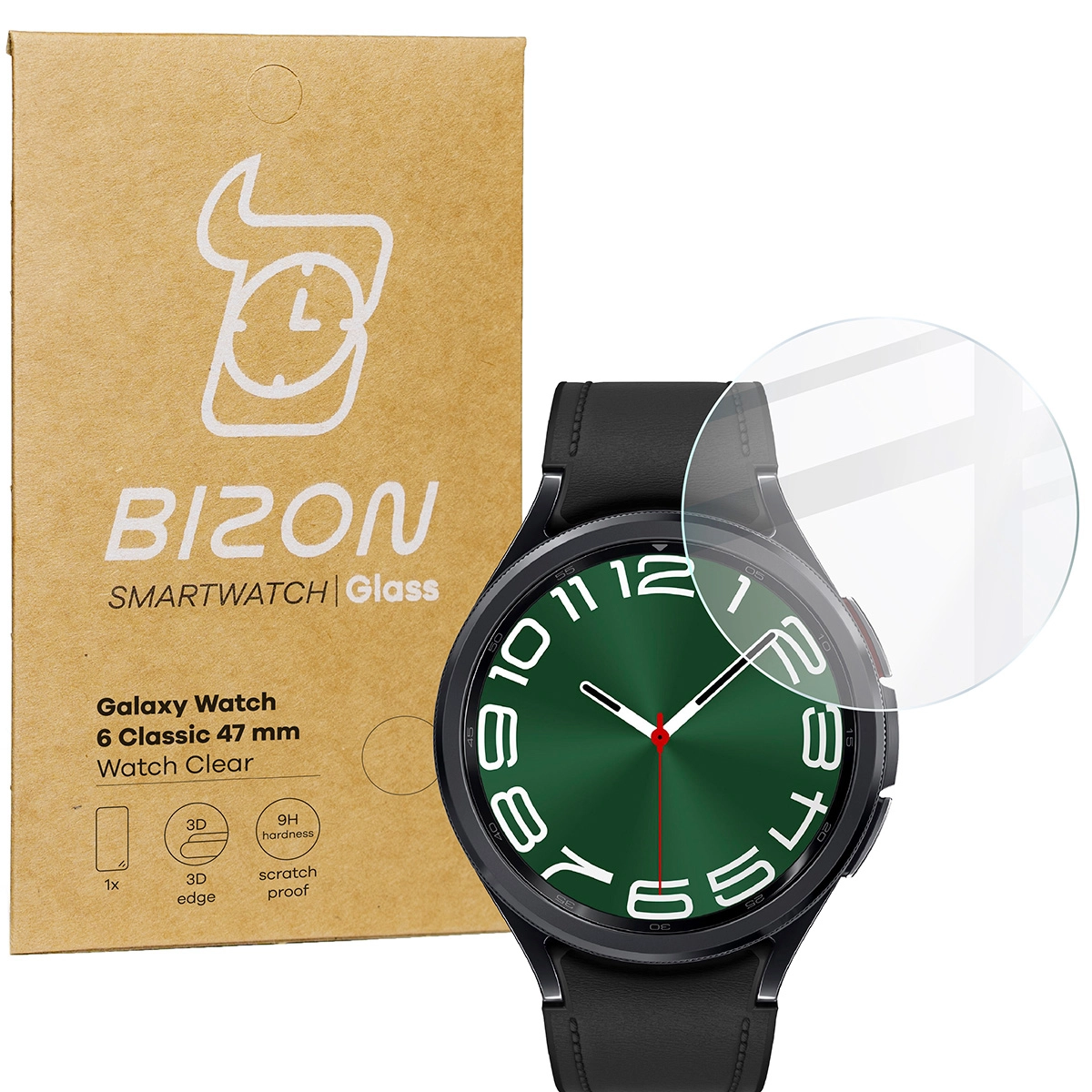 Szkło hartowane Bizon Watch Clear do Galaxy Watch 6 Classic 47mm