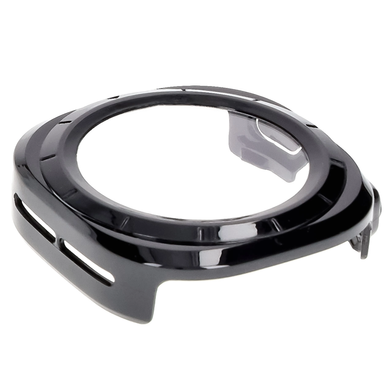 Nakładka na tarczę Bizon ze szkłem do Galaxy Watch Ultra 47mm Czarny