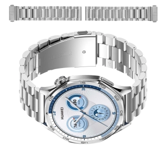 Bransoleta Bizon ze stali nierdzewnej Aura QuickRelease 22mm Srebrny