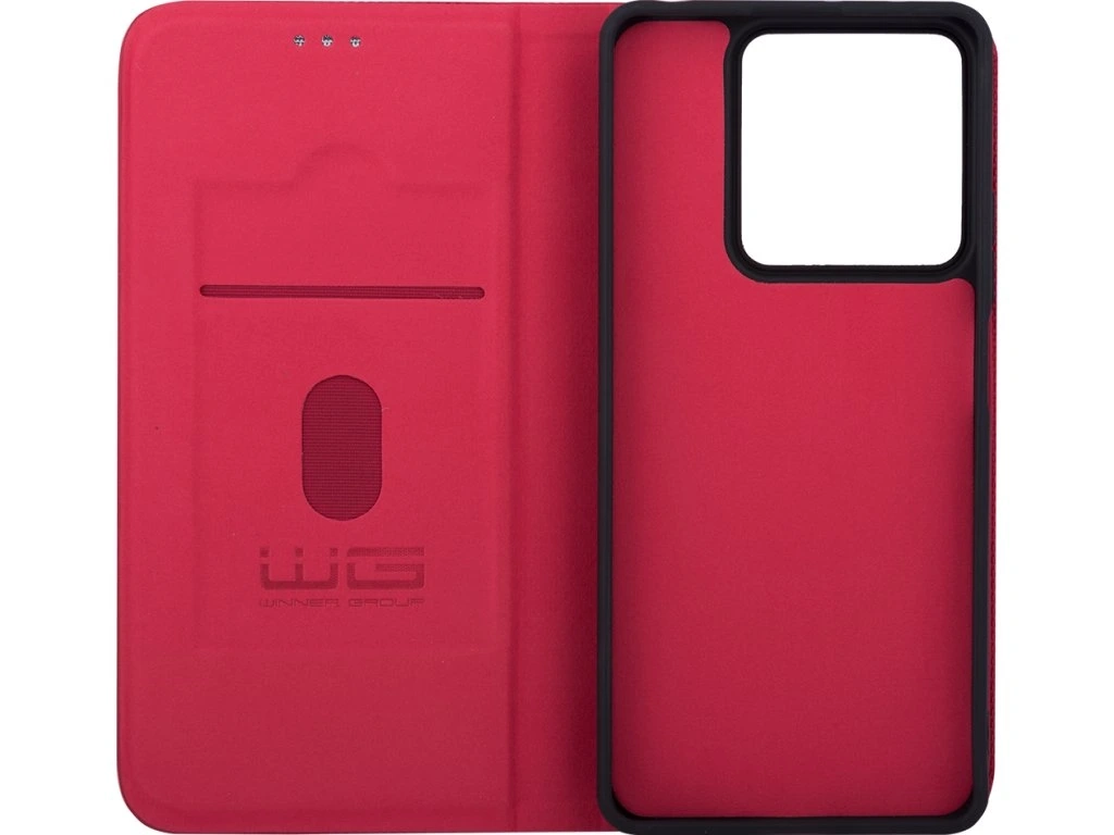 Etui Winner WG Flipbook Duet do Xiaomi Redmi Note 14 5G Czerwony