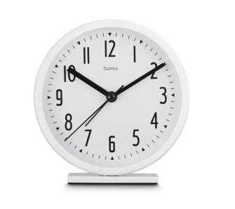 Budzik Hama Skye Średnica 11,3cm Biały