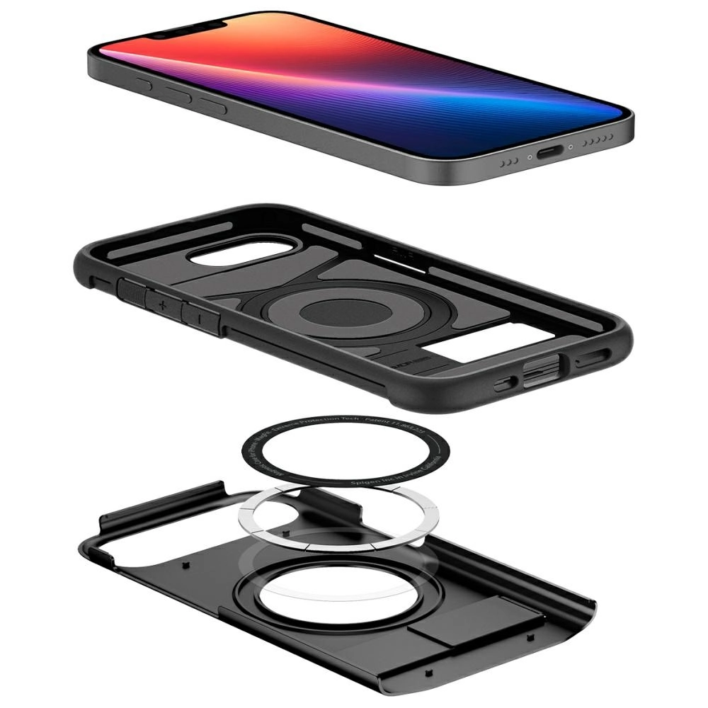 Etui Spigen Slim Armor Mag MagSafe do iPhone 16e Czarny