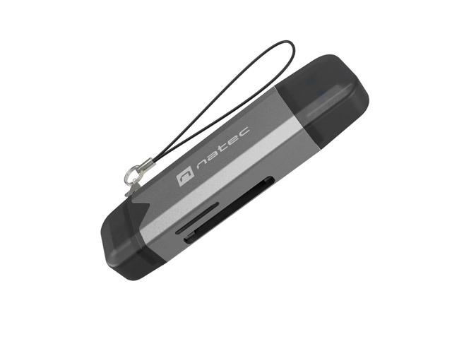 Czytnik kart Natec Scarab 3 NCZ-2262 USB-A + USB-C SD/MICRO SD USB 3.1 GEN 1 Szary