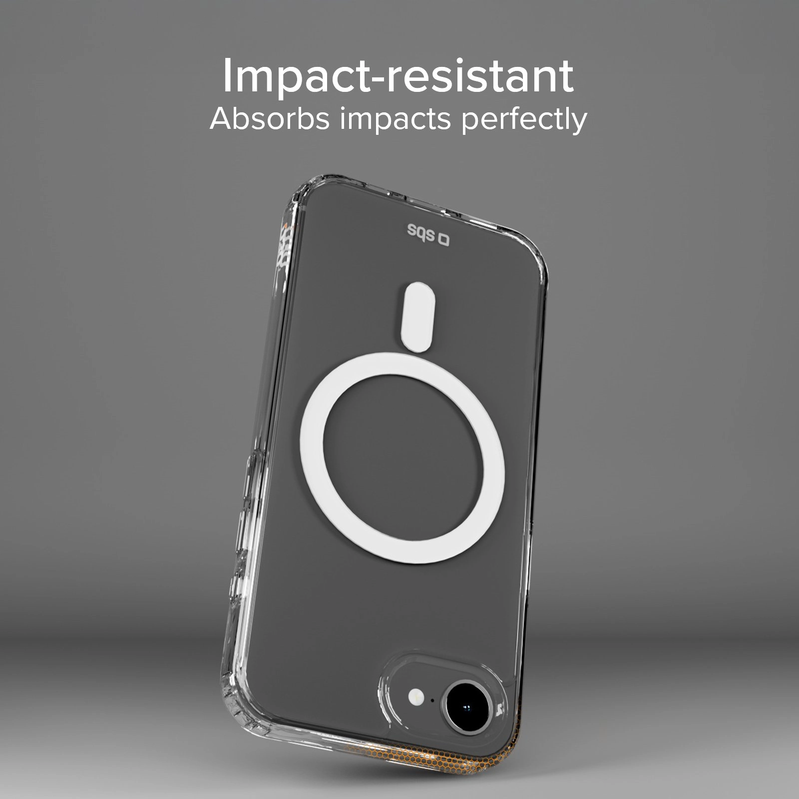 Etui SBS D3O do iPhone 16e Przezroczysty