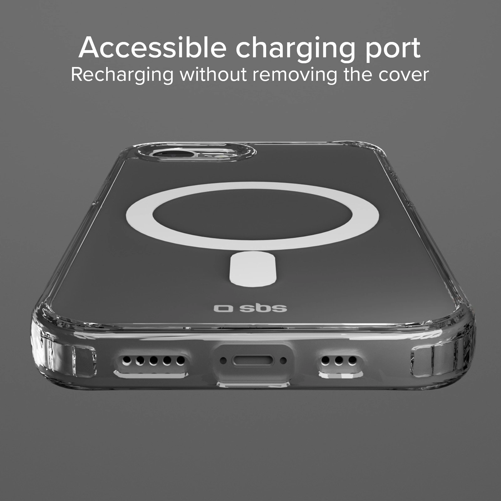 Etui SBS D3O do iPhone 16e Przezroczysty