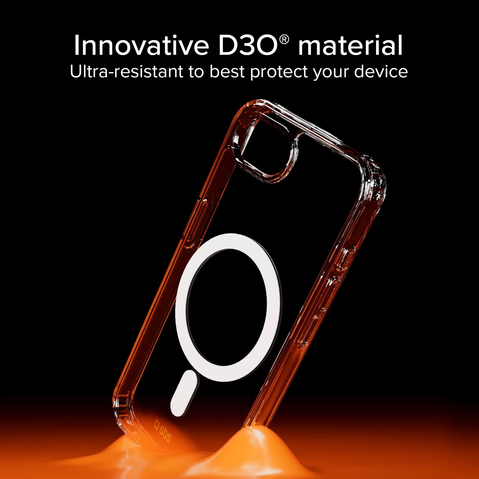 Etui SBS D3O do iPhone 16e Przezroczysty