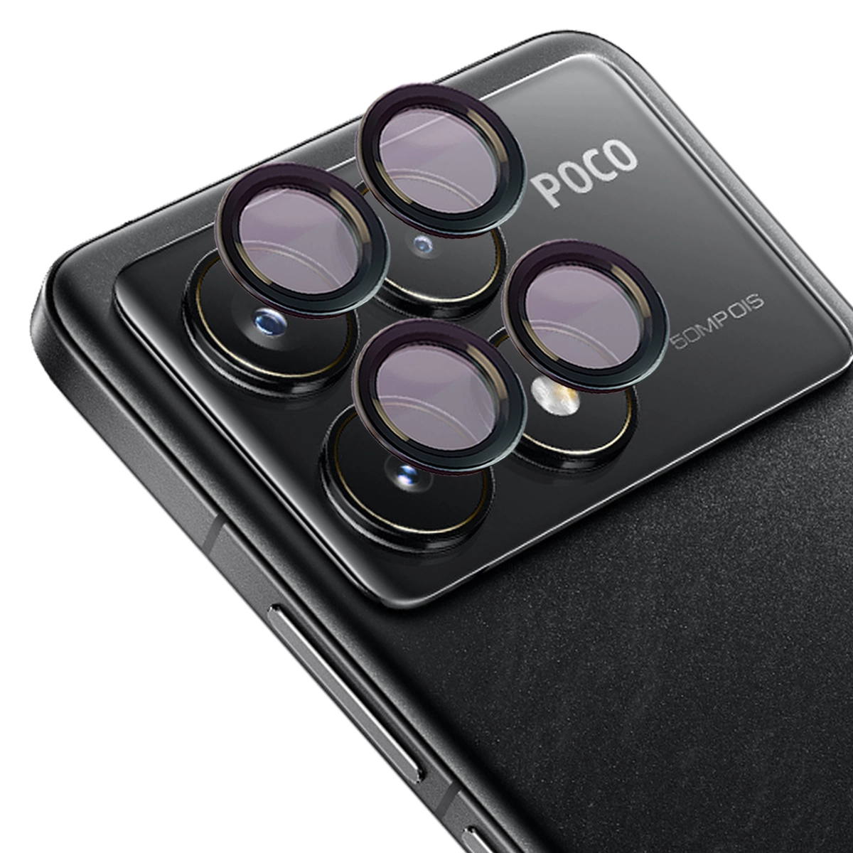 Szkło hartowane Bizon na aparat z aplikatorem Snap Lens do Xiaomi Poco F6 Pro