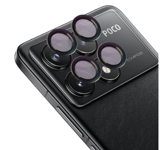 Szkło hartowane Bizon na aparat z aplikatorem Snap Lens do Xiaomi Poco F6 Pro