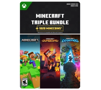 Minecraft Triple Bundle [kod aktywacyjny] Gra na Xbox Series X/S