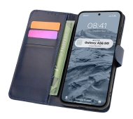 Bizon z klapką Pocket do Galaxy A56 5G Granatowy