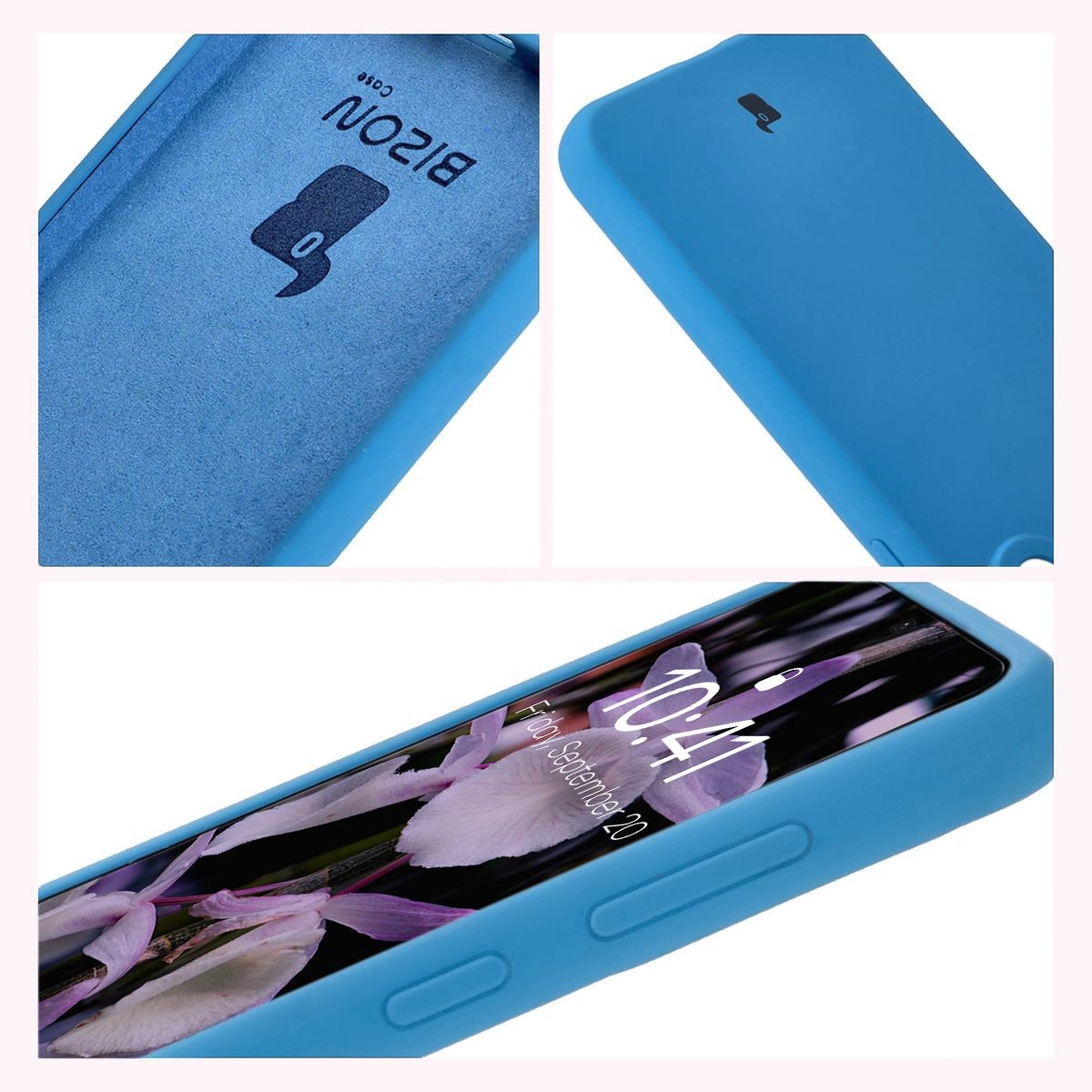 Etui Bizon Silikonowe Soft do Galaxy A36 5G Niebieski
