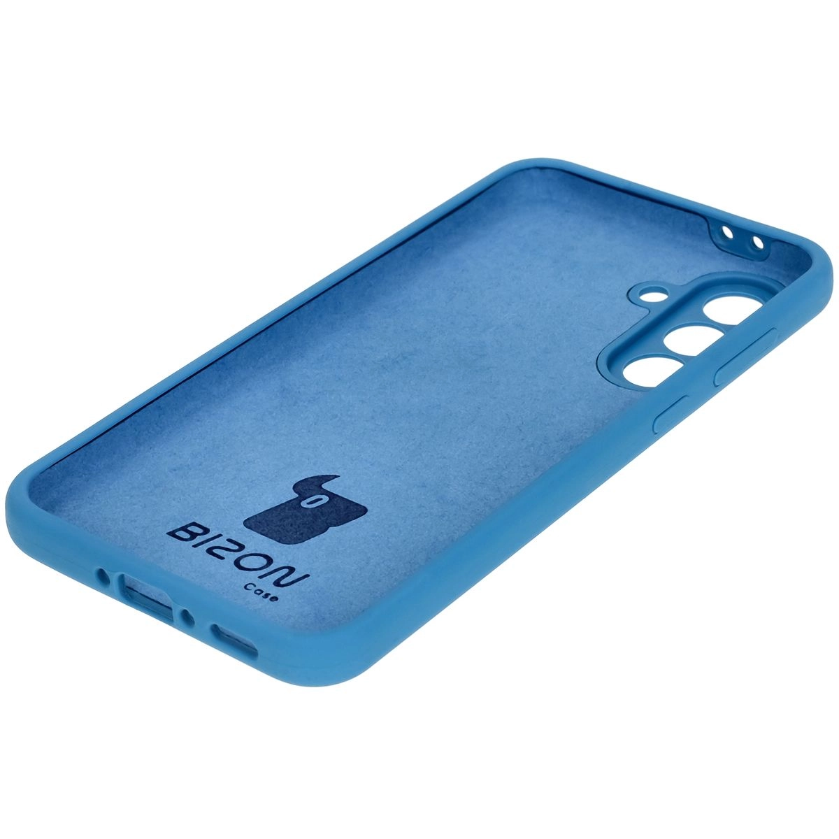 Etui Bizon Silikonowe Soft do Galaxy A36 5G Niebieski