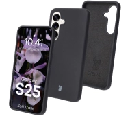 Bizon Silikonowe Soft do Galaxy S25 Czarny