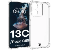Bizon Elastyczne Salpa do Xiaomi Redmi 13C / Poco C65 Przezroczysty