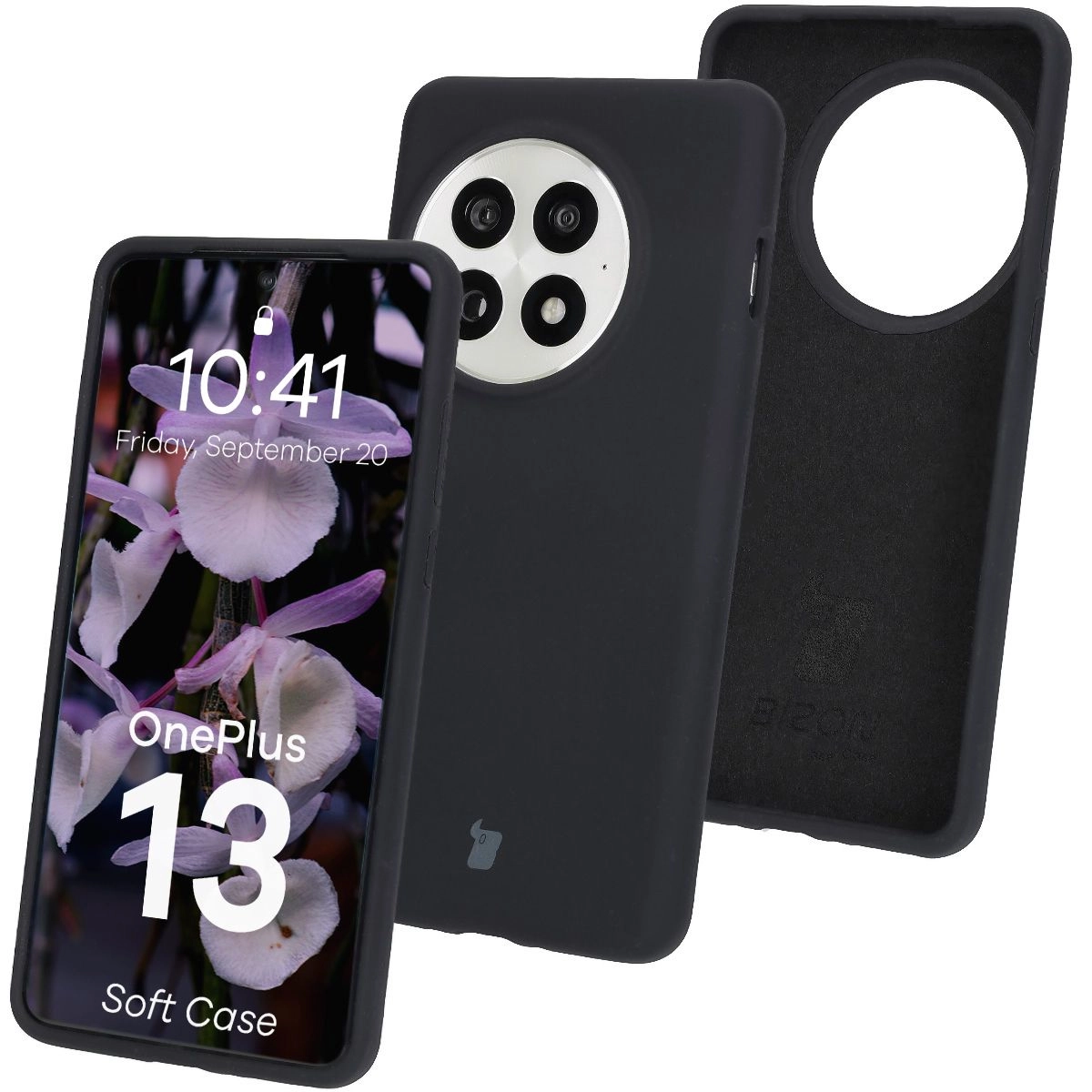 Etui Bizon Silikonowe Soft do OnePlus 13 Czarny