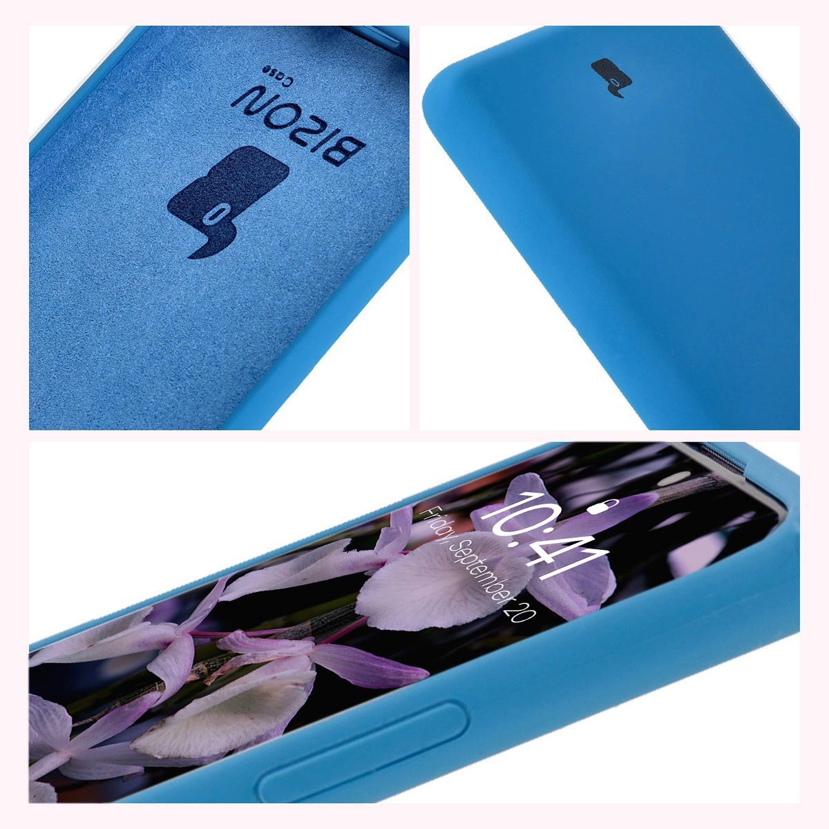 Etui Bizon Silikonowe Soft do Xiaomi Redmi Note 14 Pro 5G/Poco X7 Niebieski