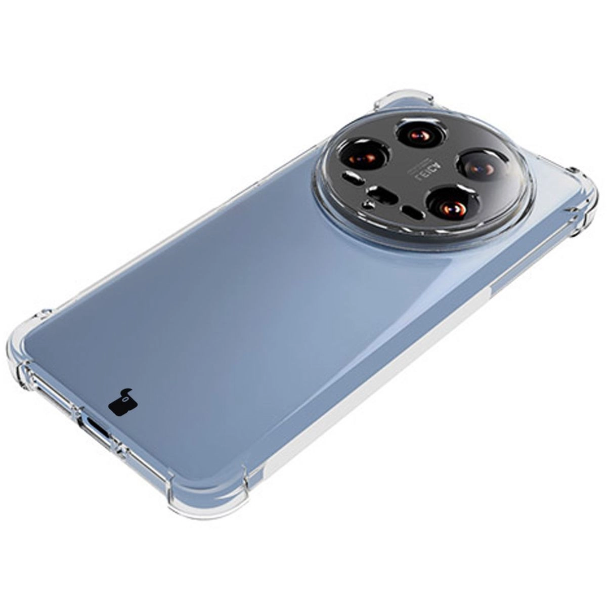 Etui Bizon Elastyczne Salpa do Xiaomi 14 Ultra Przezroczysty