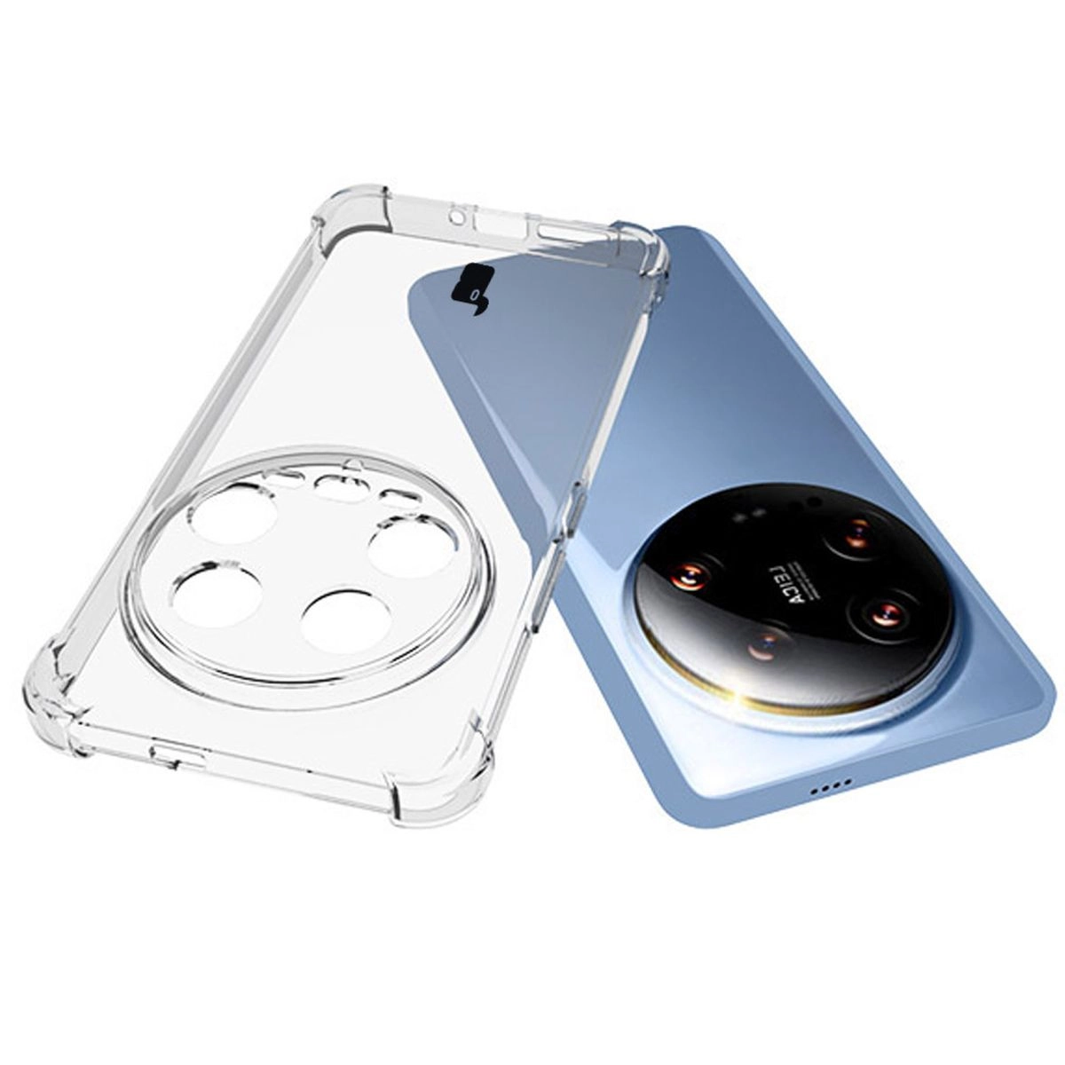 Etui Bizon Elastyczne Salpa do Xiaomi 14 Ultra Przezroczysty