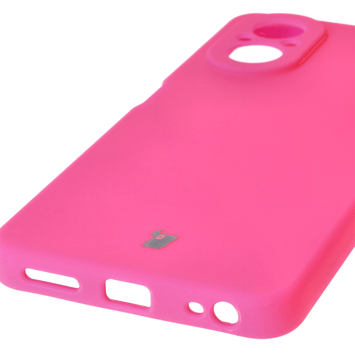 Etui Bizon Silikonowe Soft do Realme C67 4G Neonowo-różowy