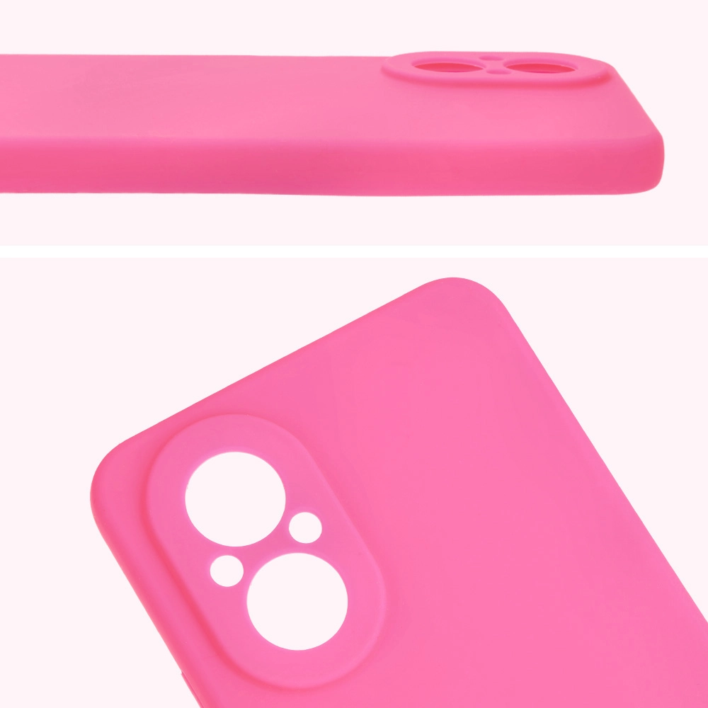Etui Bizon Silikonowe Soft do Realme C67 4G Neonowo-różowy