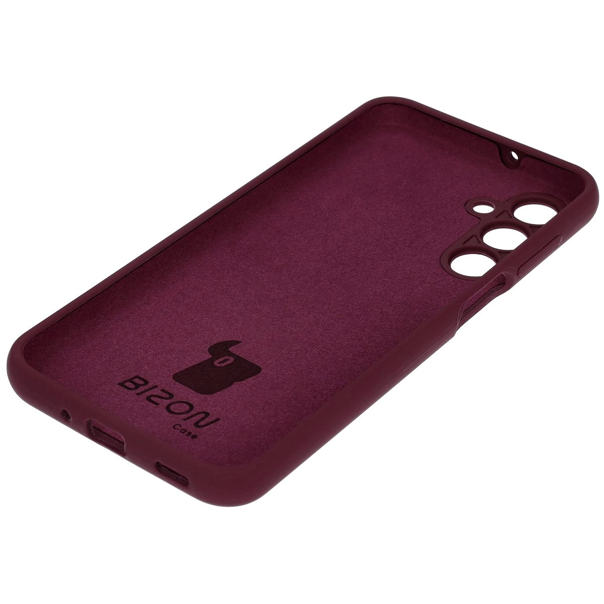 Etui Bizon Silikonowe Soft do Galaxy A16 4G/5G Ciemno-fioletowy