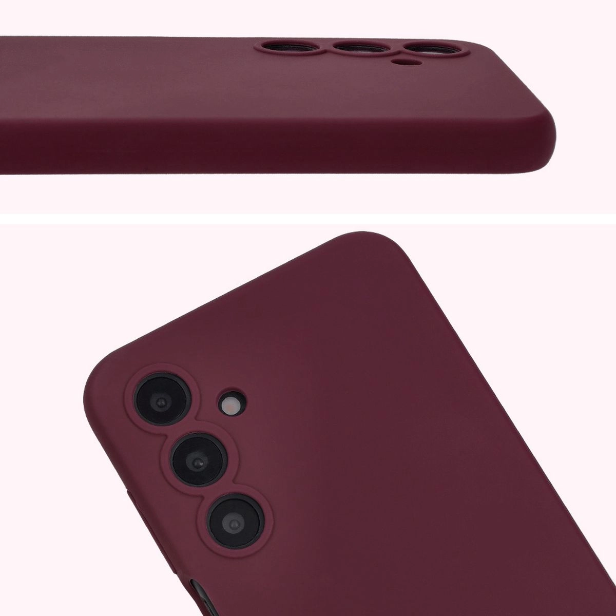 Etui Bizon Silikonowe Soft do Galaxy A16 4G/5G Ciemno-fioletowy
