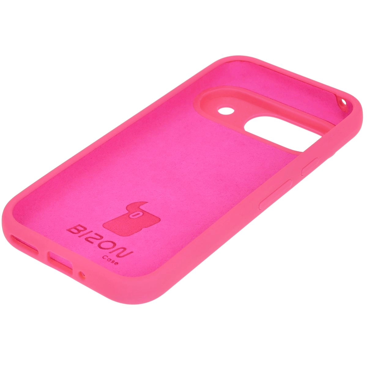 Etui Bizon Silikonowe Soft do Google Pixel 9 Neonowo-różowy
