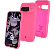 Bizon Silikonowe Soft do Google Pixel 9 Neonowo-różowy