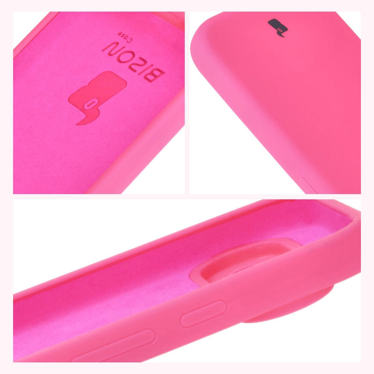 Etui Bizon Silikonowe Soft do Google Pixel 9 Neonowo-różowy