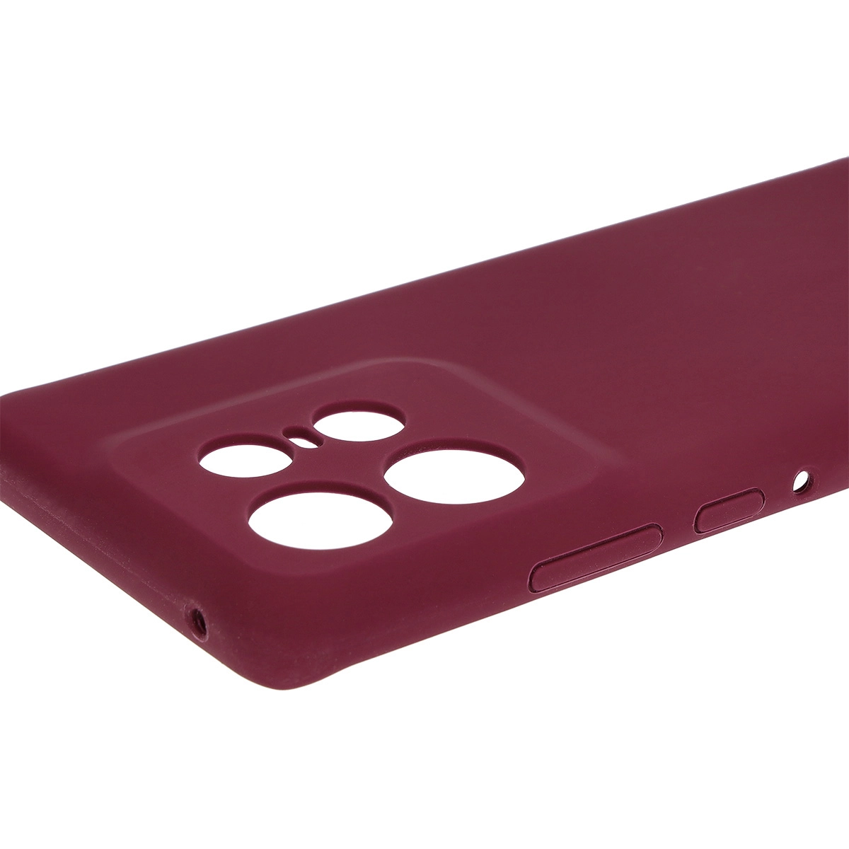 Etui Bizon Silikonowe Soft do Motorola Edge 50 Pro Ciemno-fioletowy