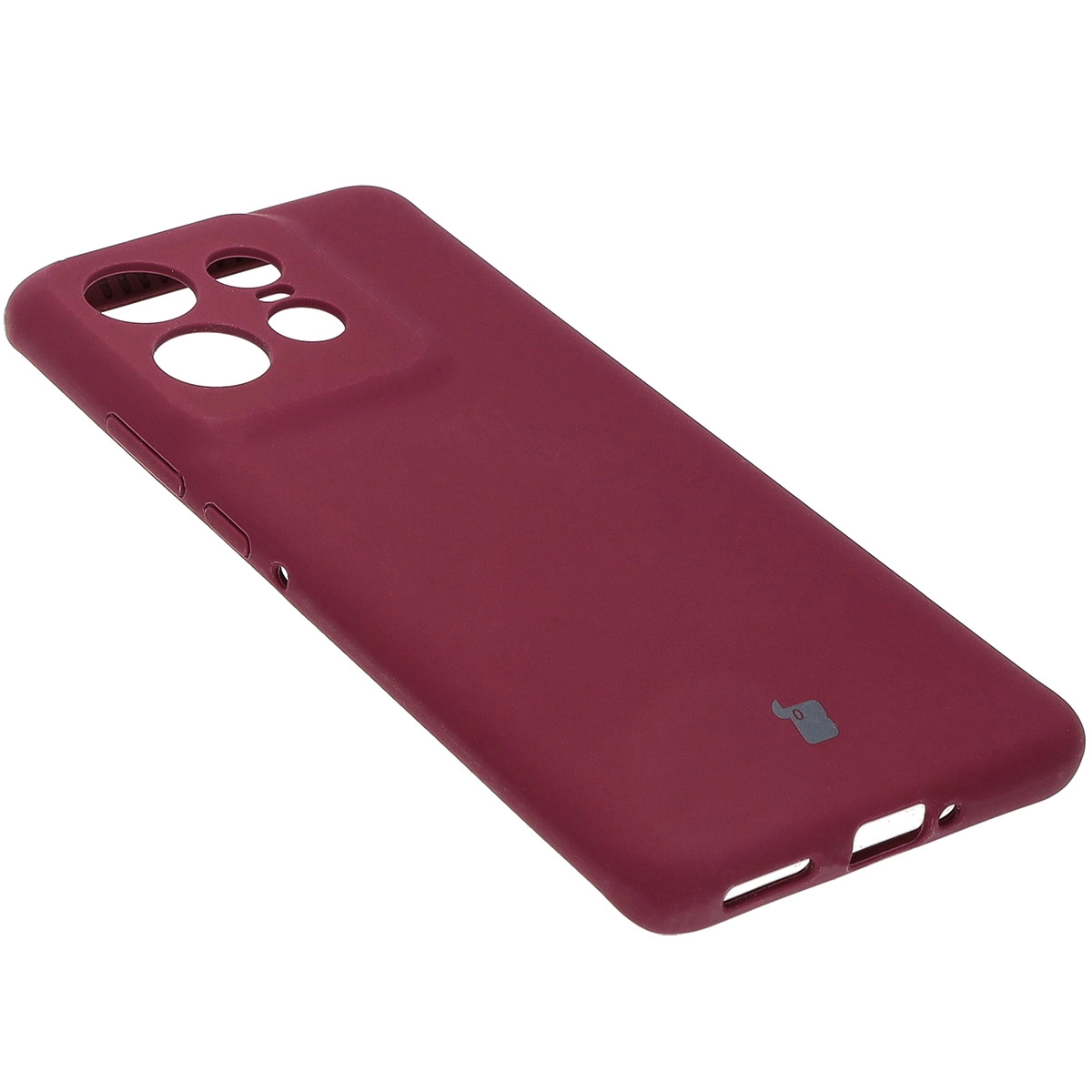 Etui Bizon Silikonowe Soft do Motorola Edge 50 Pro Ciemno-fioletowy
