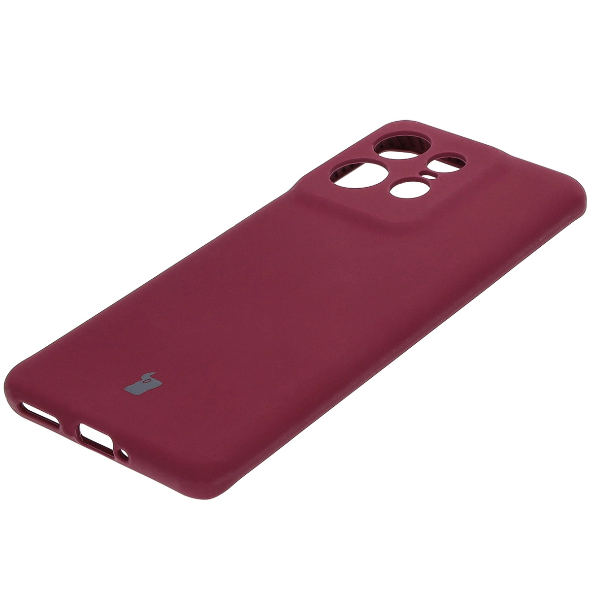 Etui Bizon Silikonowe Soft do Motorola Edge 50 Pro Ciemno-fioletowy