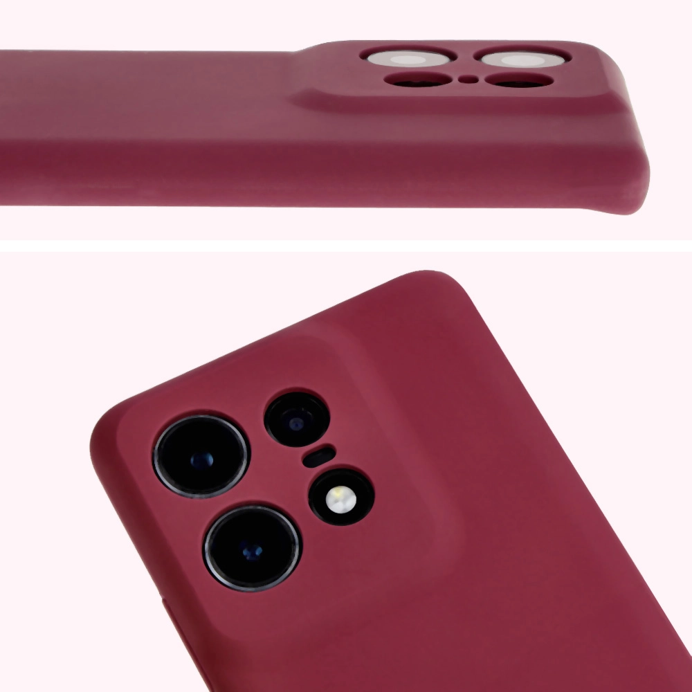 Etui Bizon Silikonowe Soft do Motorola Edge 50 Pro Ciemno-fioletowy