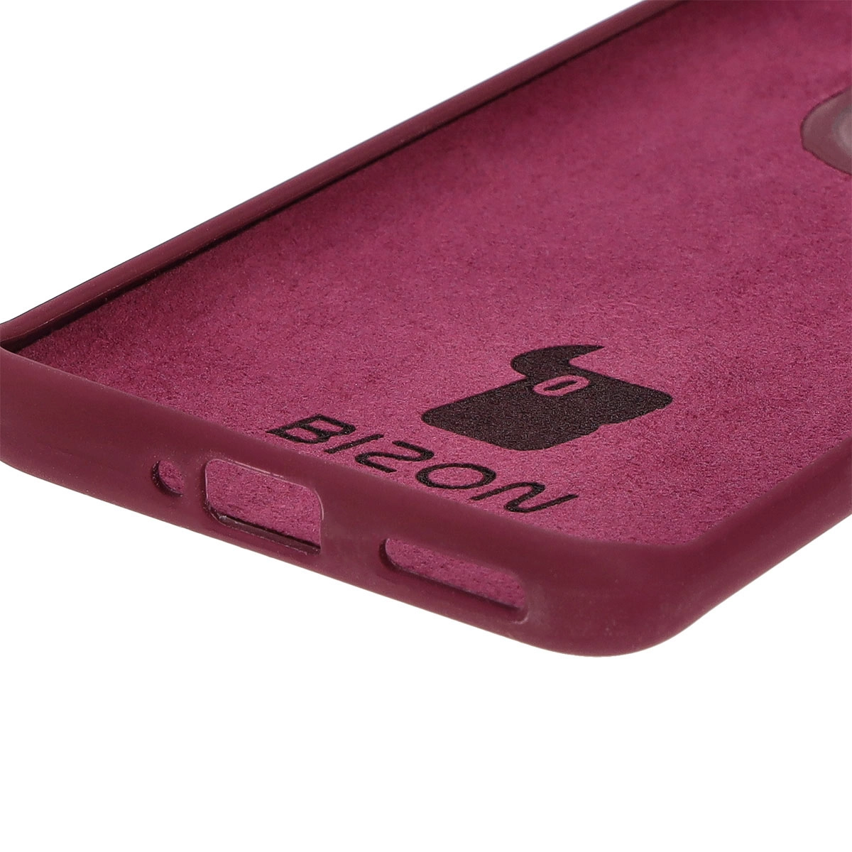 Etui Bizon Silikonowe Soft do Motorola Edge 50 Pro Ciemno-fioletowy