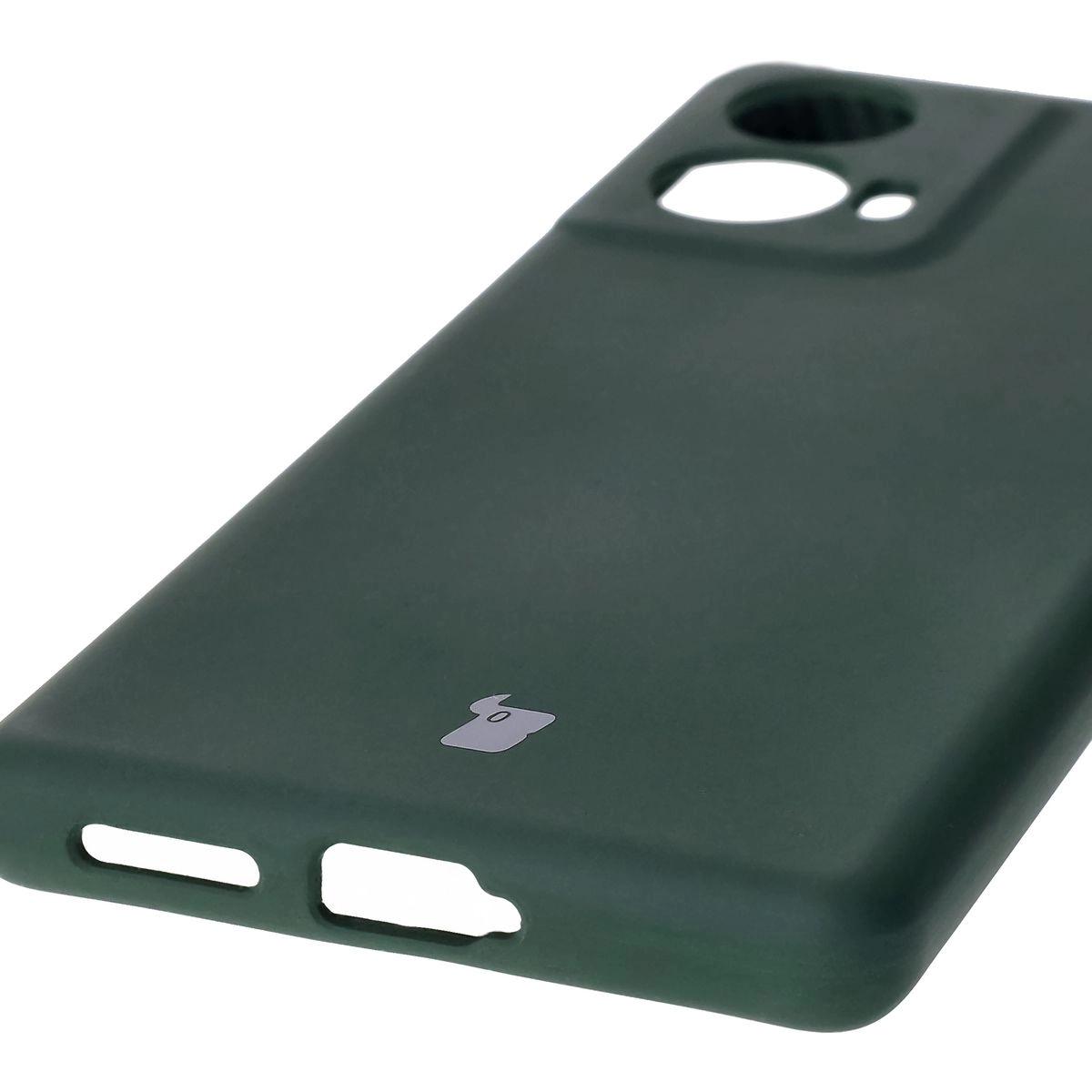 Etui Bizon Silikonowe Soft do Motorola Moto G85 5G Ciemnozielony