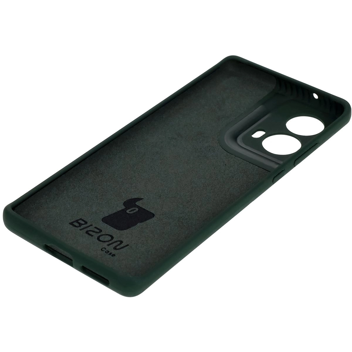 Etui Bizon Silikonowe Soft do Motorola Moto G85 5G Ciemnozielony
