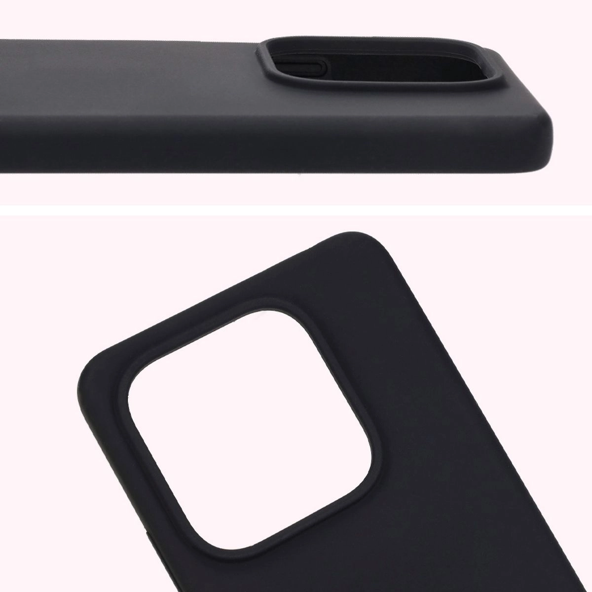 Etui Bizon Silikonowe Soft do Xiaomi Redmi Note 14 5G Czarny