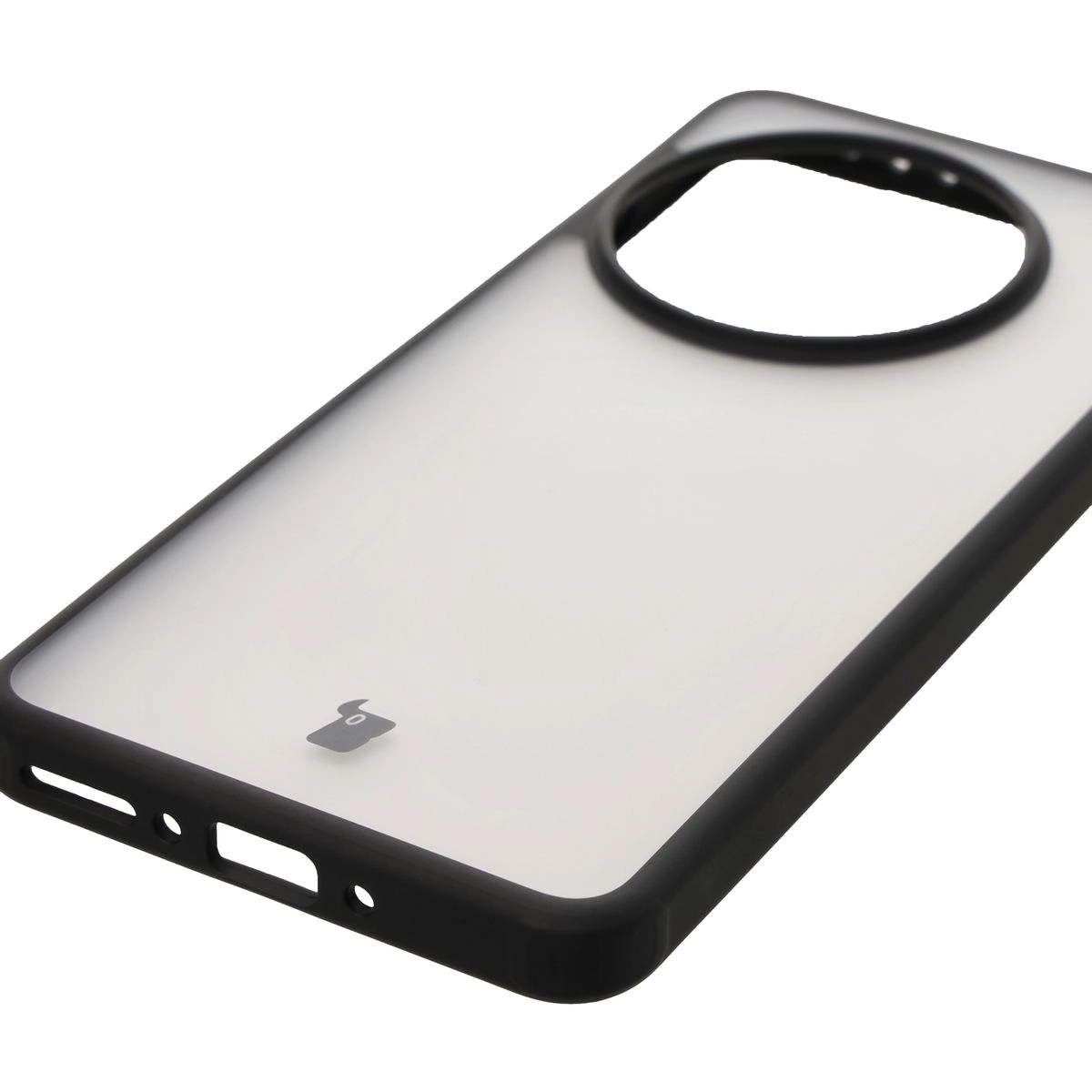 Etui Bizon Angelo do OnePlus 13 Przydymione z czarną ramką