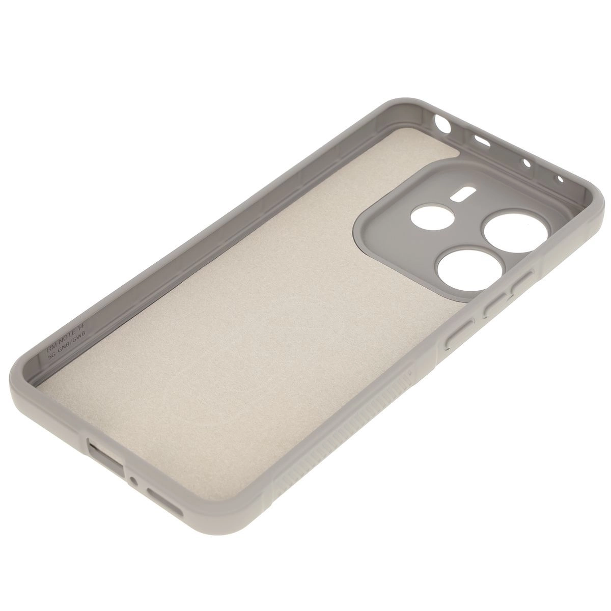 Etui Bizon Tur do Xiaomi Redmi Note 14 5G Jasnoszary